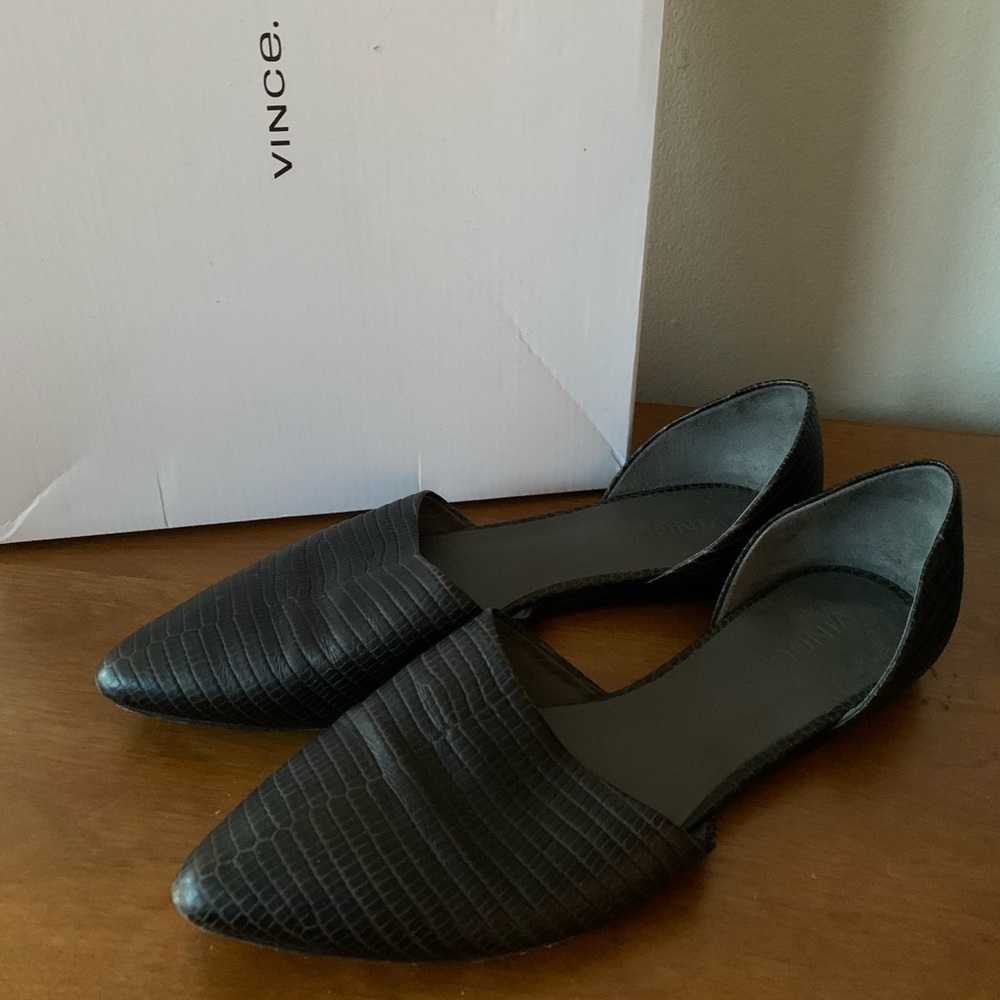 Vince Nina d’Orsay leather flats